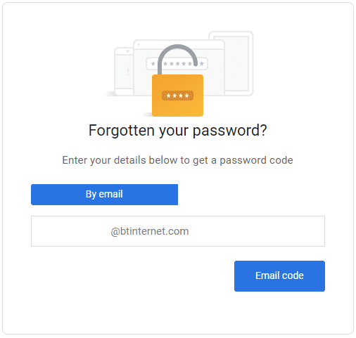 Forgotten Password Forgotten Password