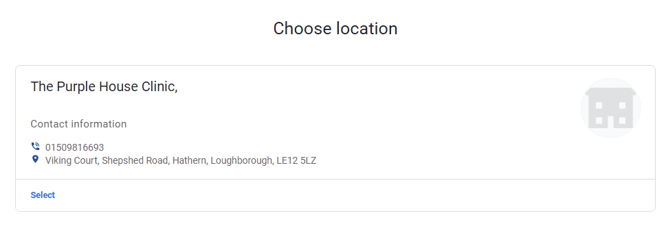 Purple House Clinic location Purple House Clinic location